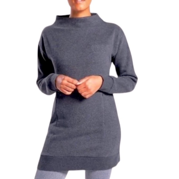 Gymshark Sweaters - Gymshark Sweater Sweatshirt Top Grey Mock Neck Athleisure Activewear Gorpcore M